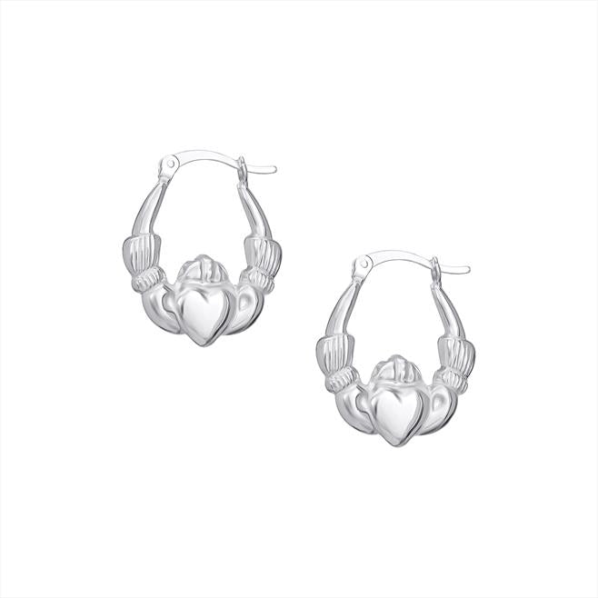 Sterling Silver Claddagh Earrings