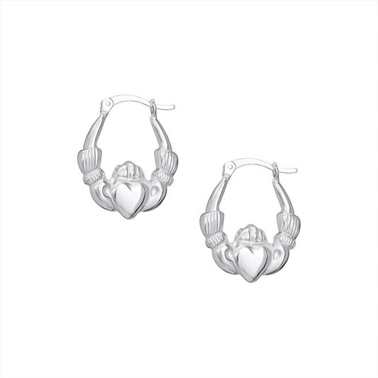 Sterling Silver Claddagh Earrings