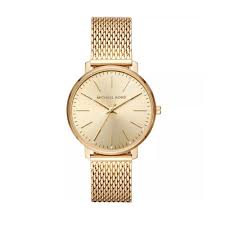 Ladies Rolled Gold Michael Kors Pyper Gold Dial 38mm Watch