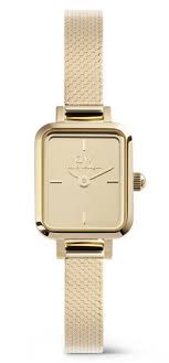 Ladies Daniel Wellington Quadro Mini Reflection Gold Dial