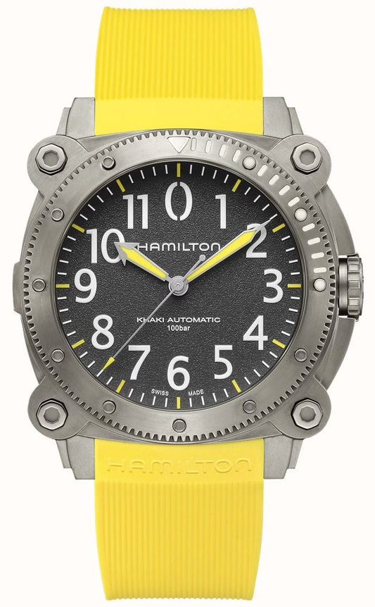 Gents Hamilton Khaki Navy BeLOWZERO Auto Titanium