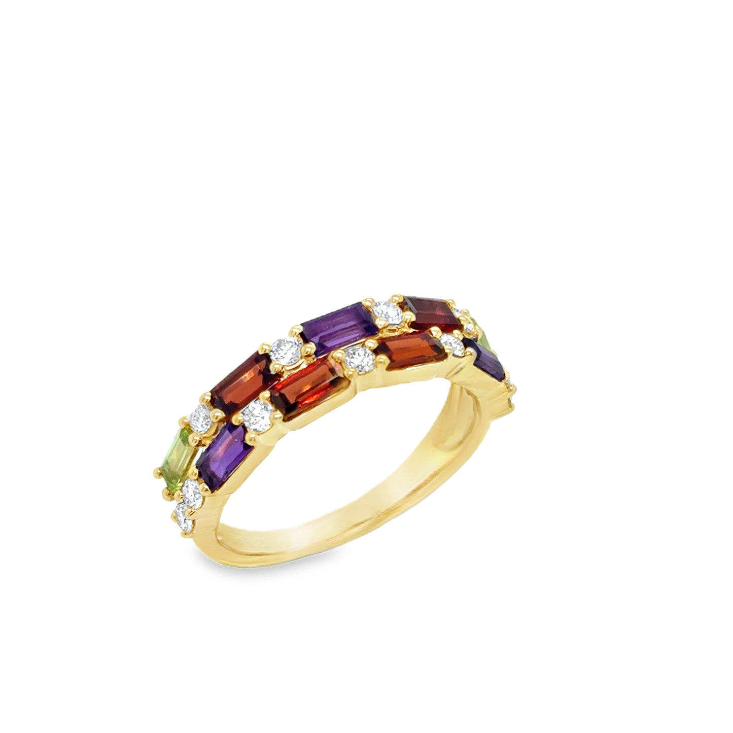 9ct Ring Bag Amy/Peri/Gar Rd Dia Dbl Row .25ct