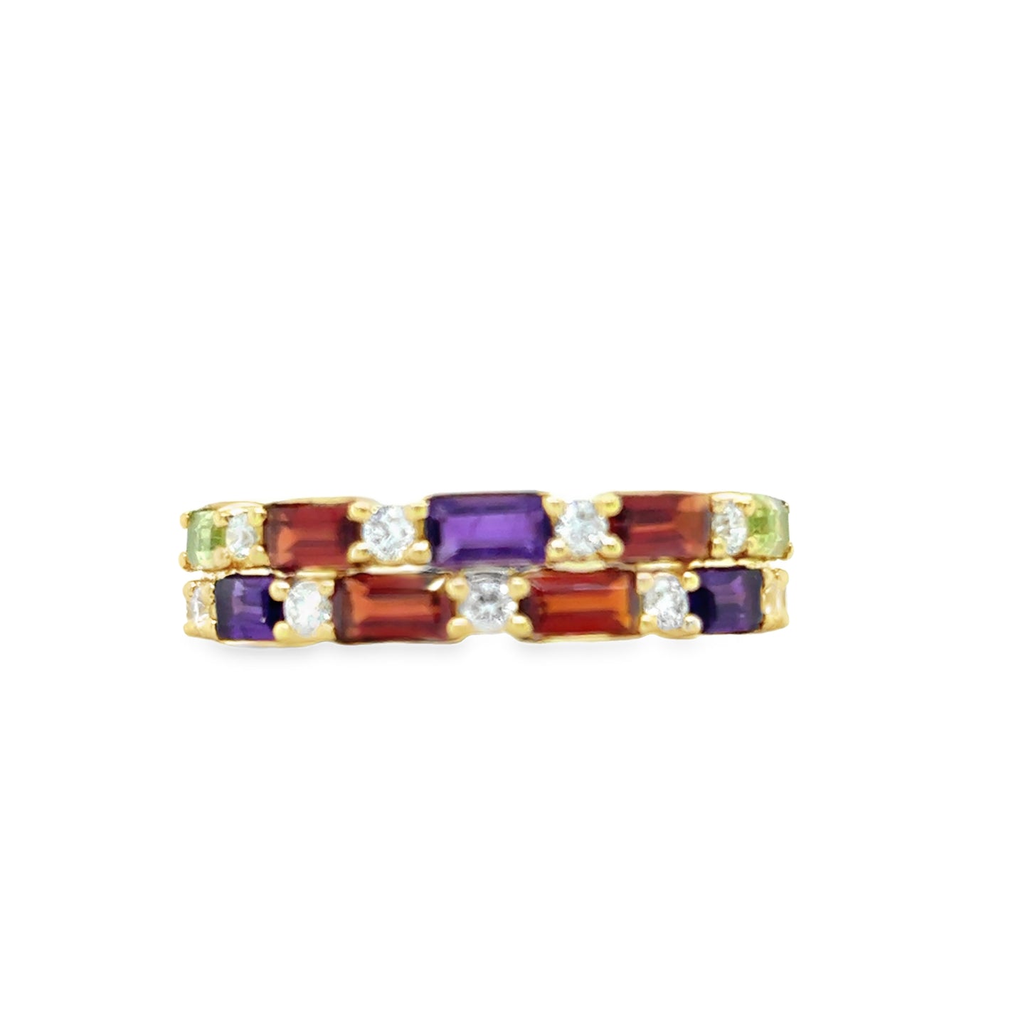 9ct Ring Bag Amy/Peri/Gar Rd Dia Dbl Row .25ct