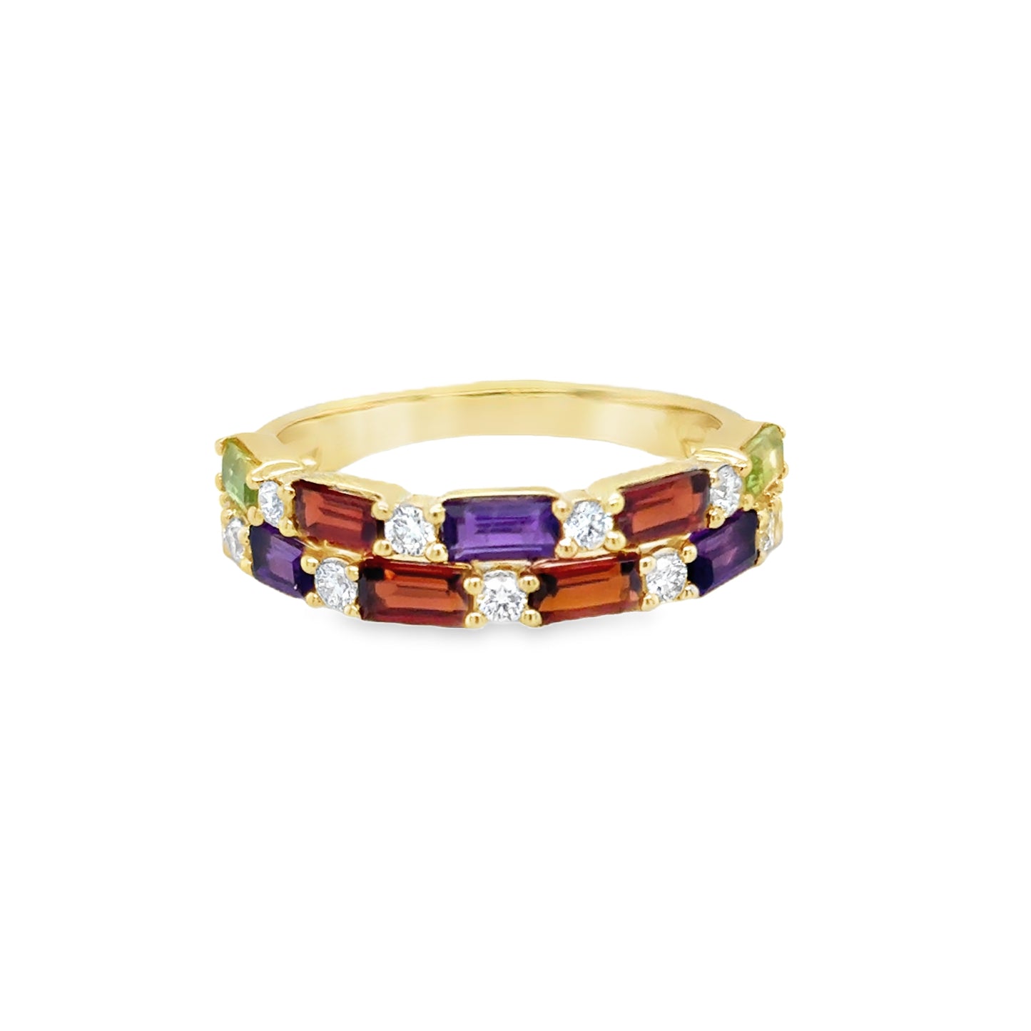 9ct Ring Bag Amy/Peri/Gar Rd Dia Dbl Row .25ct