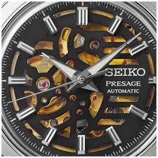 Gents Stainless Steel Seiko Presage Style 60s 'Elegant Yet Rugged' Biker Style Automatic Watch
