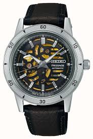 Gents Stainless Steel Seiko Presage Style 60s 'Elegant Yet Rugged' Biker Style Automatic Watch