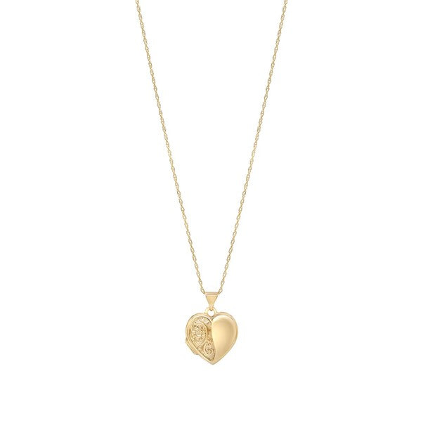9ct Fancy Heart Locket