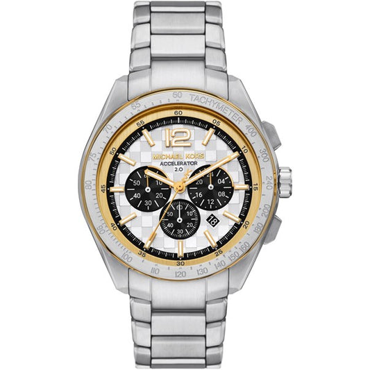 Gents Two Tone Michael Kors Accelerator 2.0 Chronograph Watch