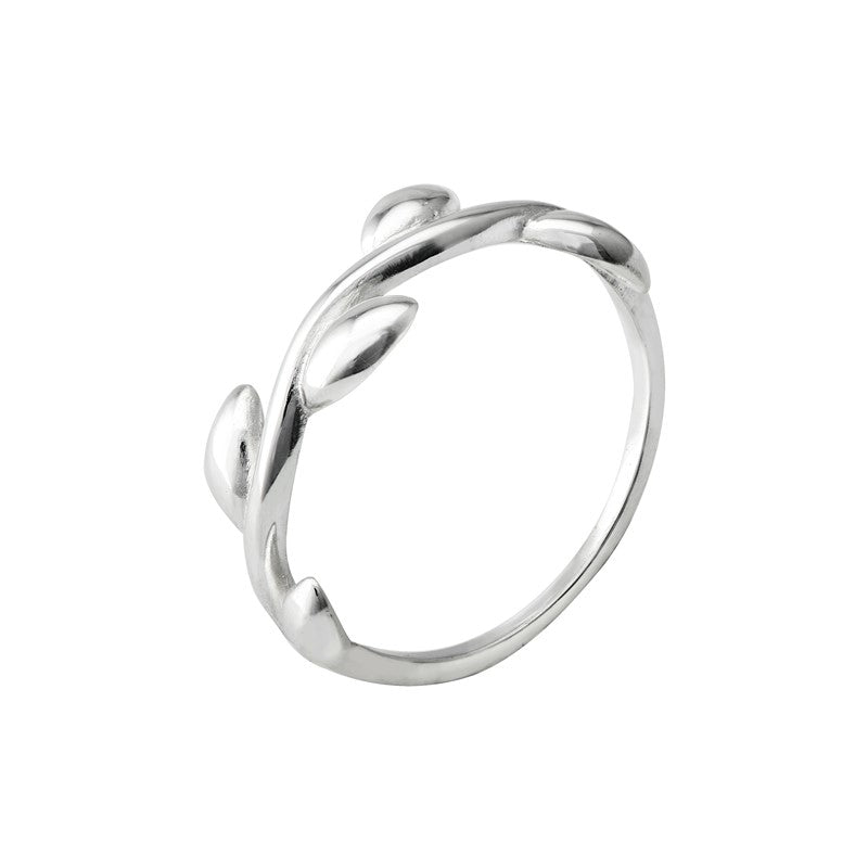 Sterling Silver Leaf Ring