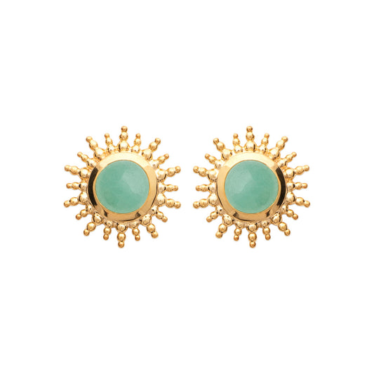 Burren 18ct Gold Plated A Venture in Paradise Earrings