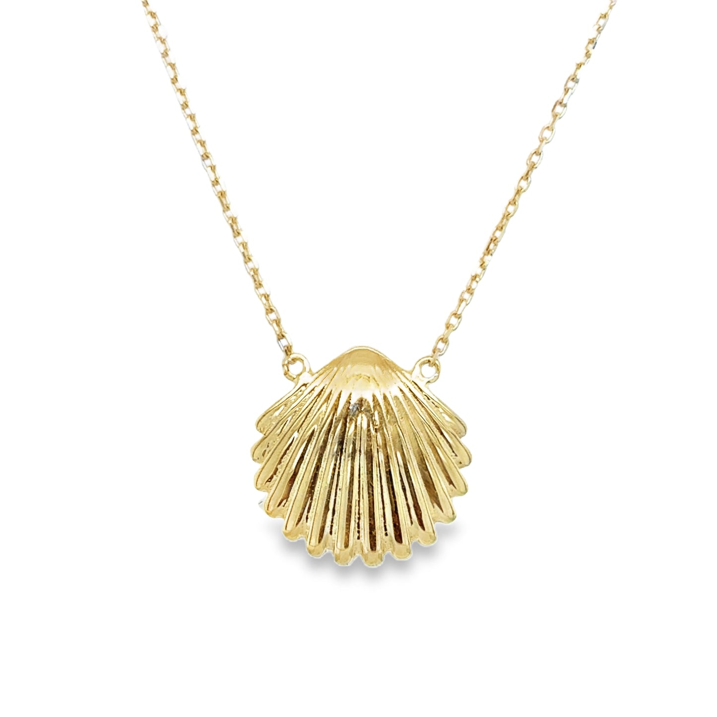 9ct Yellow Gold Seashell Necklet