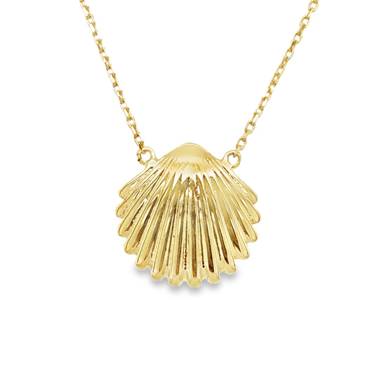 9ct Yellow Gold Seashell Necklet