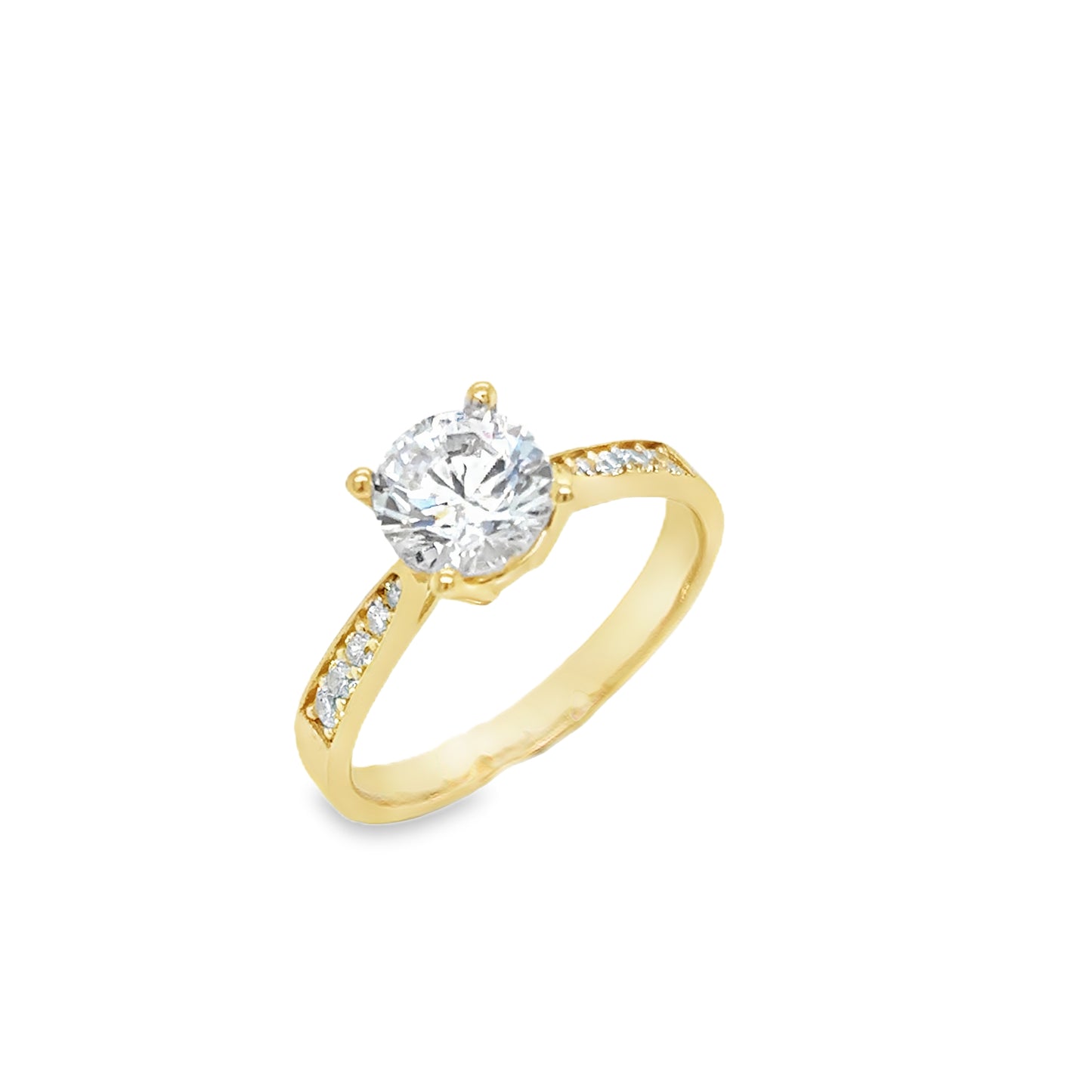 9ct Rd CZ Sol Ch Set Sh