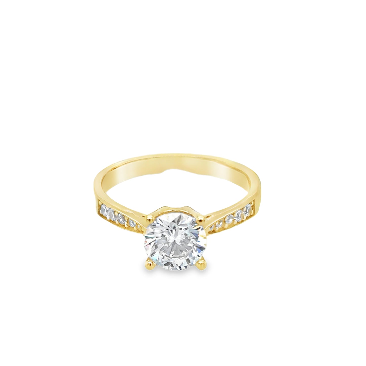 9ct Rd CZ Sol Ch Set Sh