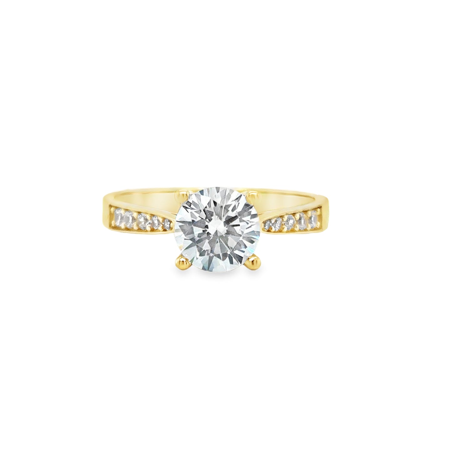 9ct Rd CZ Sol Ch Set Sh