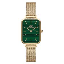 Ladies Daniel Wellington Quadro Pressed Evergold Emerald Dial