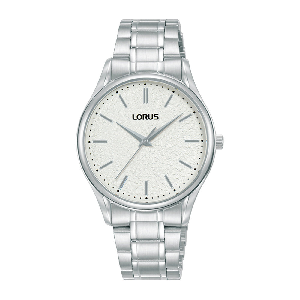 Ladies Lorus Textured White Dial