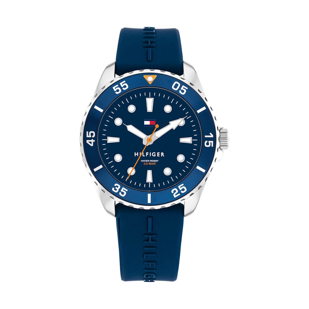 Tommy Hilfiger Navy Blue 36mm Silicone Strap Kids Watch