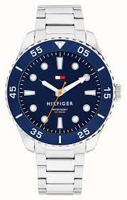 Gents Tommy Hilfiger Oceanic Diver 42mm Blue Dial Watch