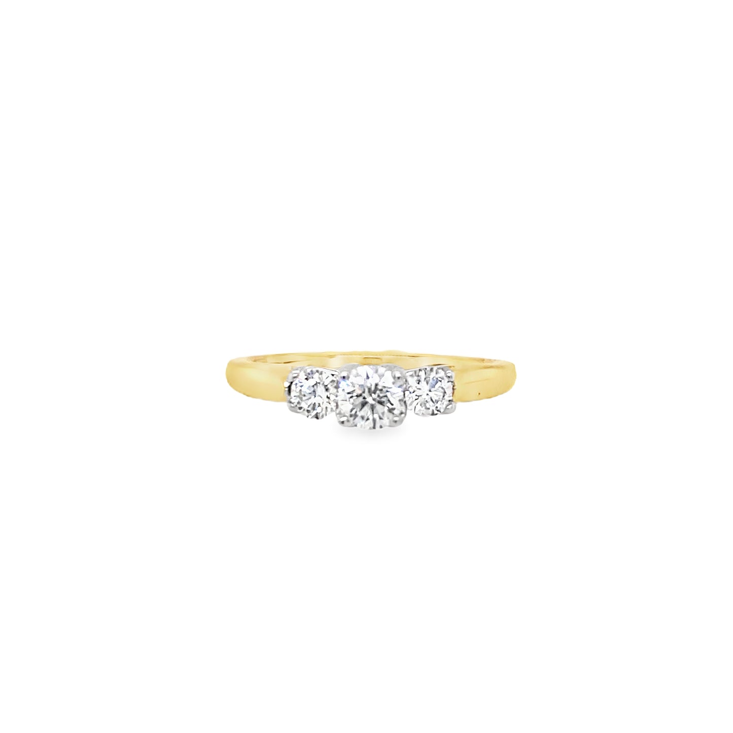 18ct Three Stone Graduated Diamond Ring .50ct