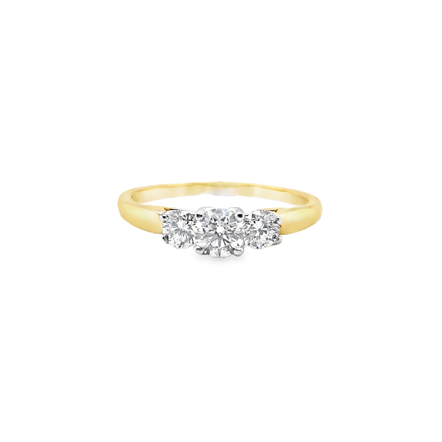 18ct Three Stone Graduated Diamond Ring 1.00ct