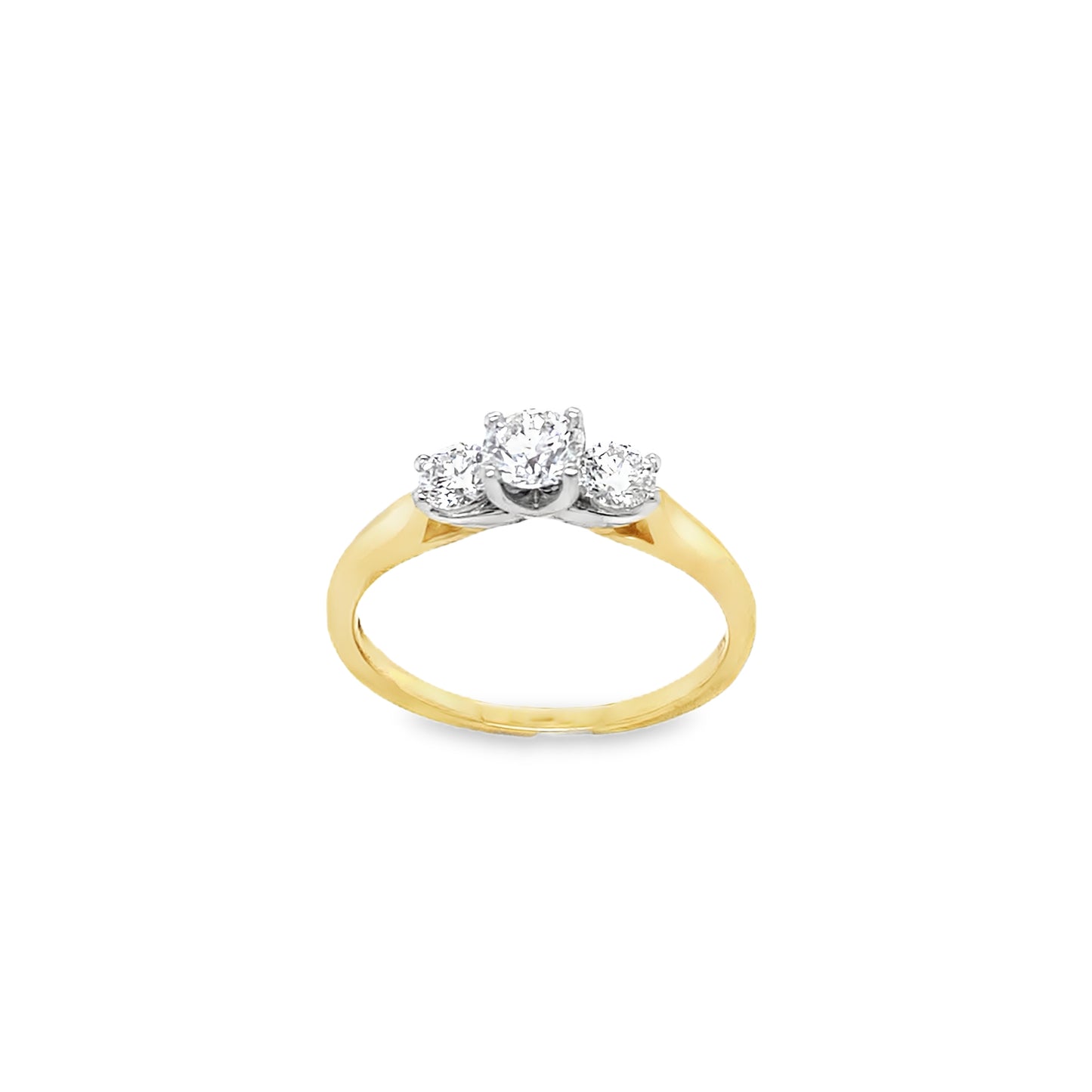 18ct Three Stone Graduated Diamond Ring 1.00ct