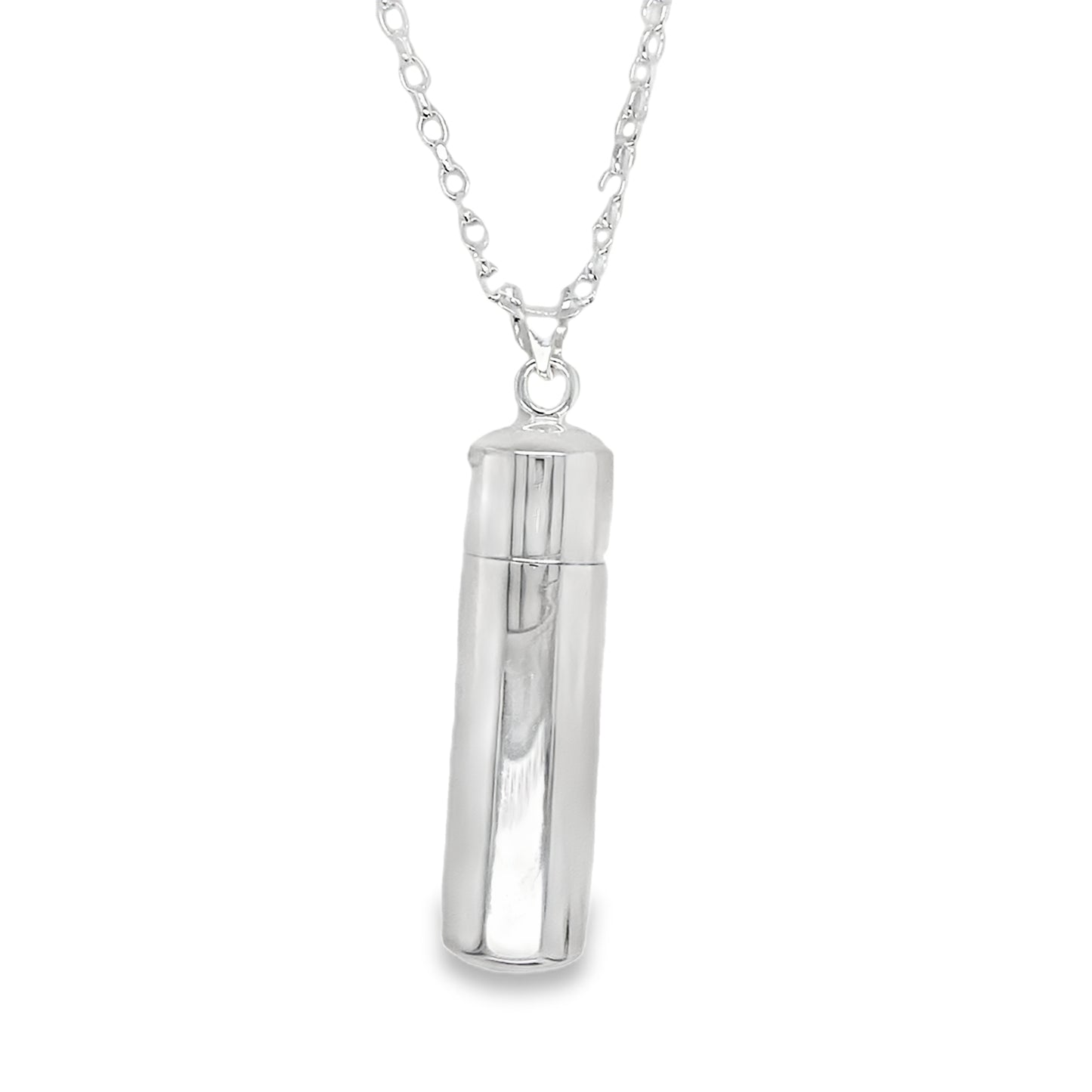 Sterling Silver Plain Memorial Ashes Holder