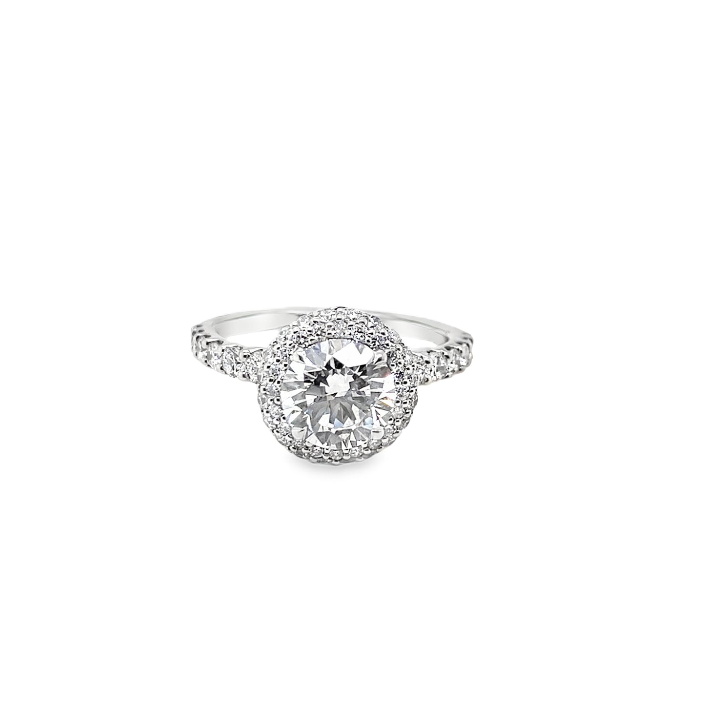 Plat Rd Brill Dbl Halo Sh Dia 1.57ct