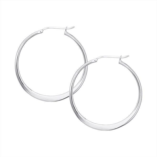 Sterling Silver Hoop Earring 40mm