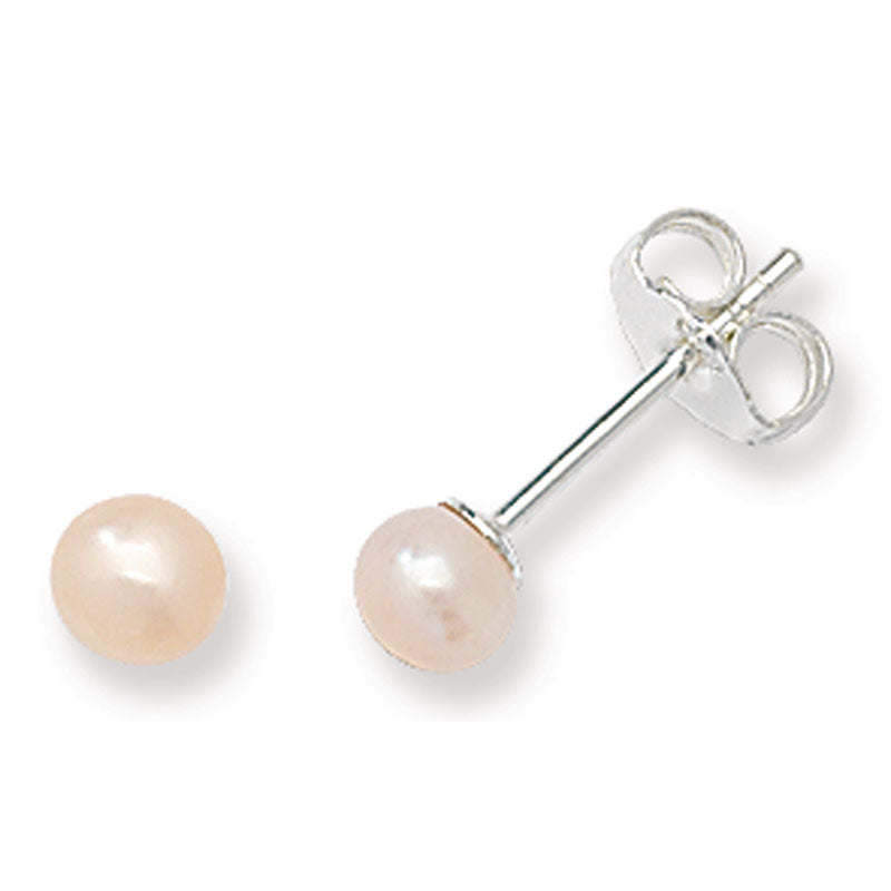 Sterling Silver 5mm Pearl Earrings