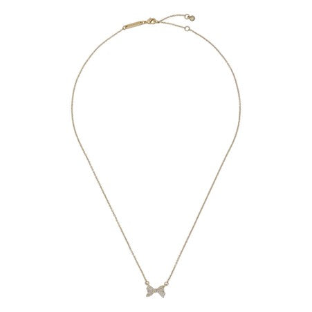 Ted Baker Barsie Gold Plated Pave CZ Bow Necklet