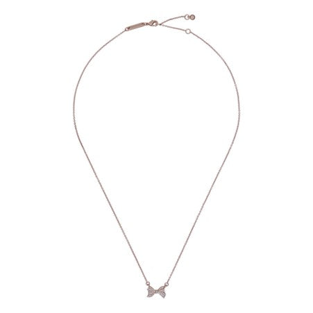 Ted Baker Barsie Gold Plated Pave CZ Bow Necklet