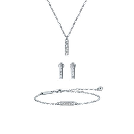 Ted Baker Minni CZ Bar Pendant Earring and Bracelet Set