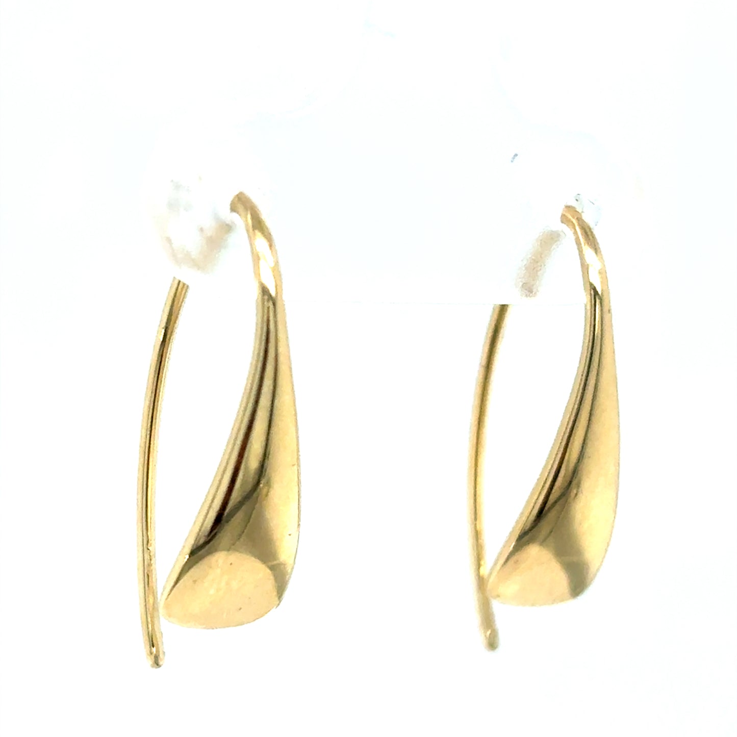 9ct Yellow Gold Polished Taper Drop Earring