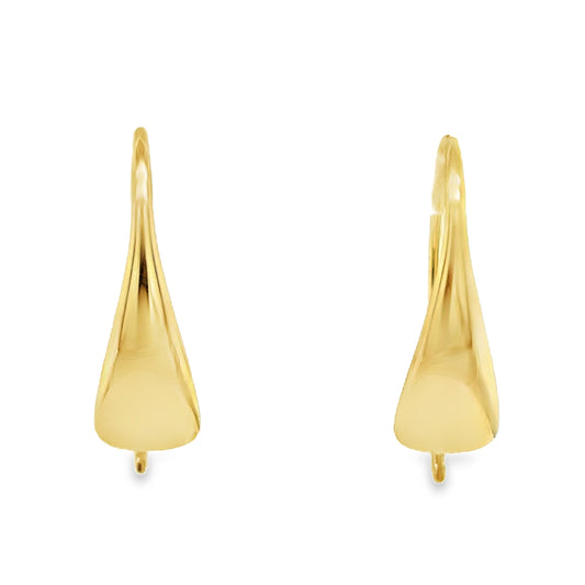 9ct Yellow Gold Polished Taper Drop Earring