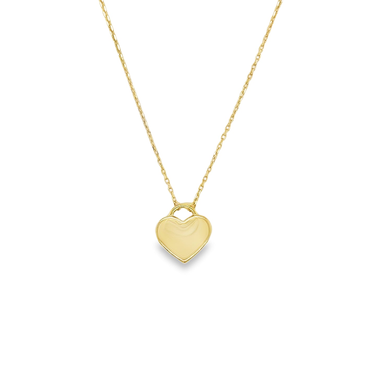 9ct Polished Heart Pendant