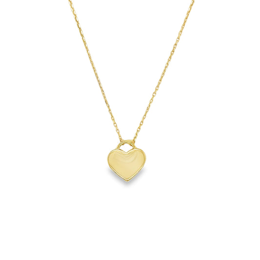9ct Polished Heart Pendant