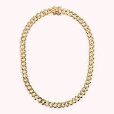 Bronzallure Gold Plated Large Curb Link Necklet