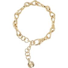 Bronzallure Gold Plated Infinity Link Bracelet