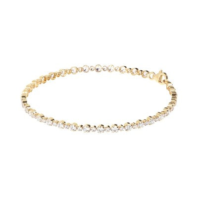 Bronzallure Gold Plated CZ Tennis Bracelet