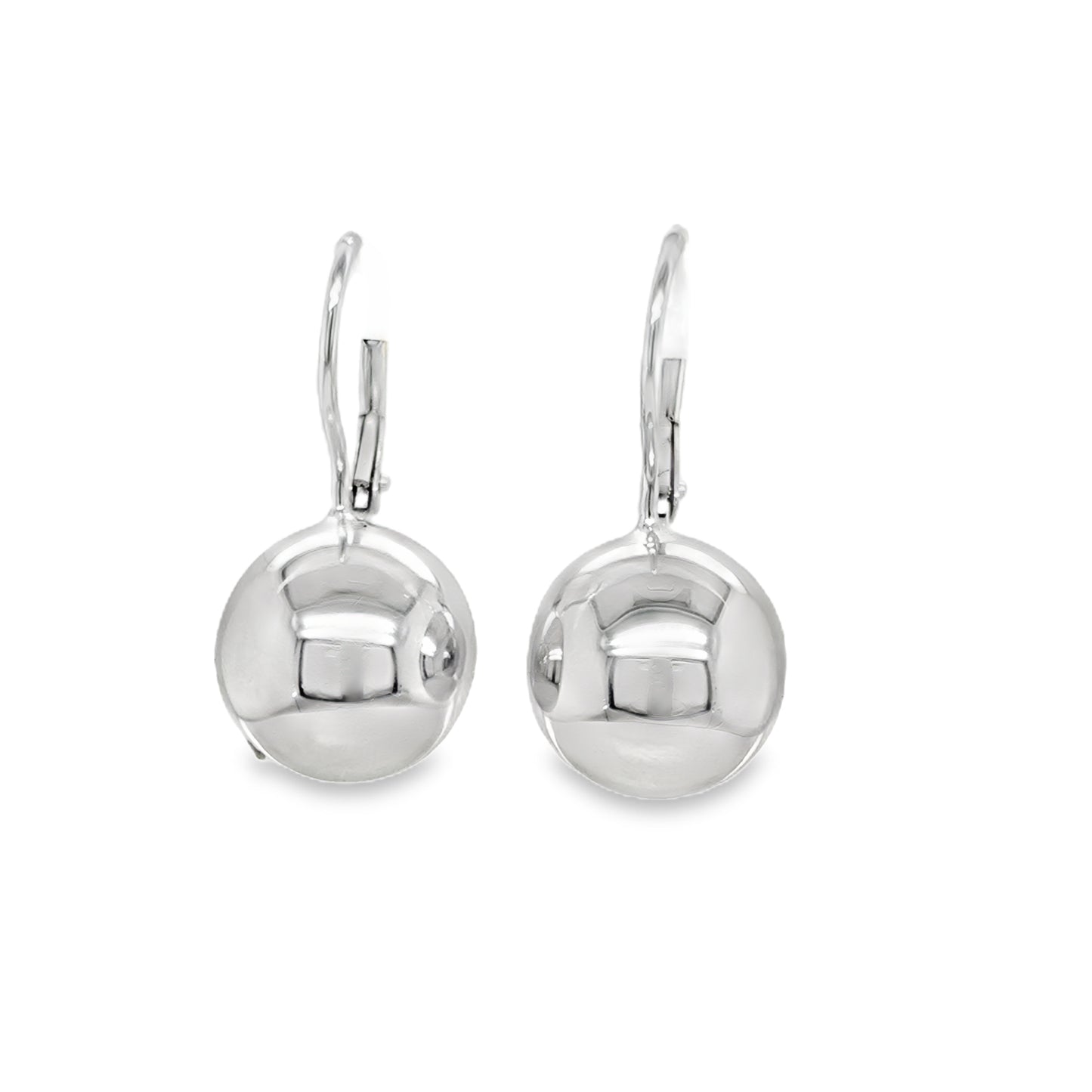 Sterling Silver German Wire Ball Drop Earring