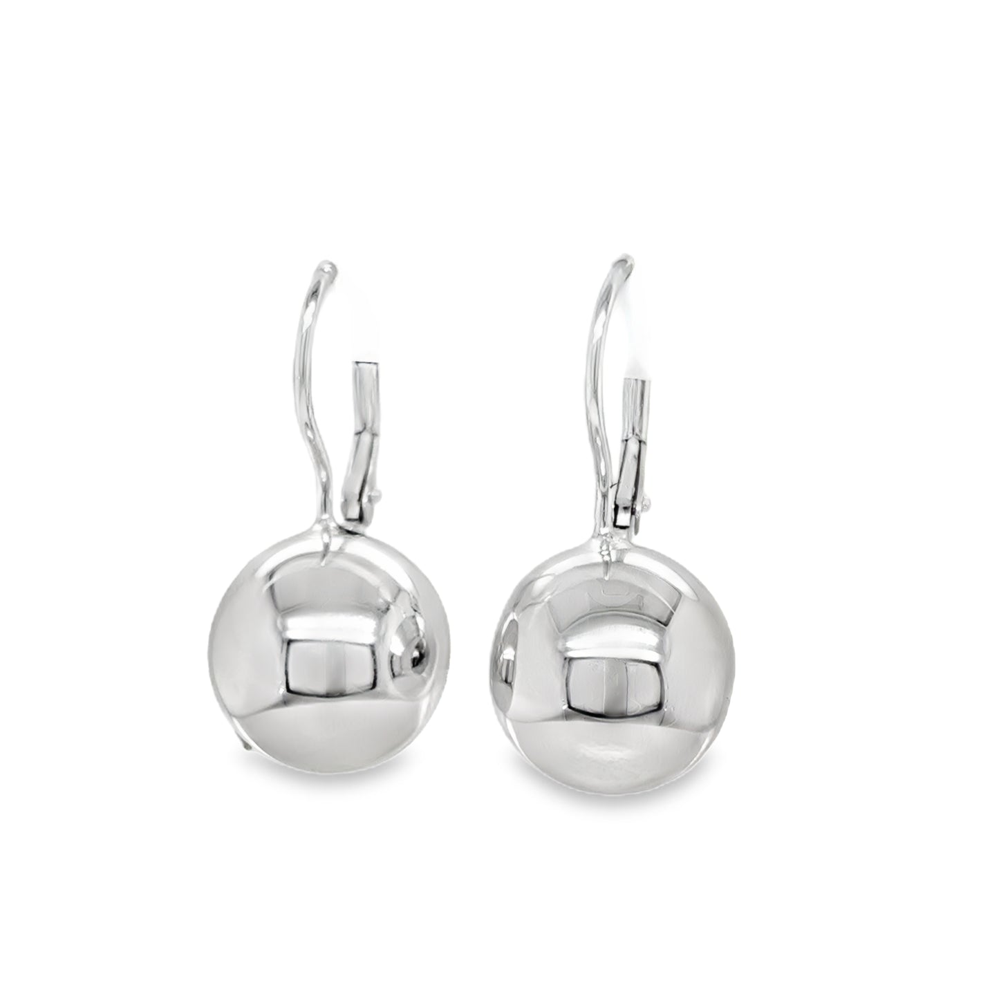 Sterling Silver German Wire Ball Drop Earring