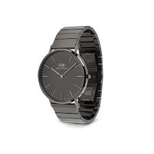 Gents Stainless Steel Daniel Wellington Classic Piano Graphite Unitone Watch