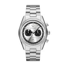 Gents Armani Stainless Steel Racer Chronograph Watch