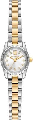 Ladies Two Tone Michael Kors Lexington Pavé Watch