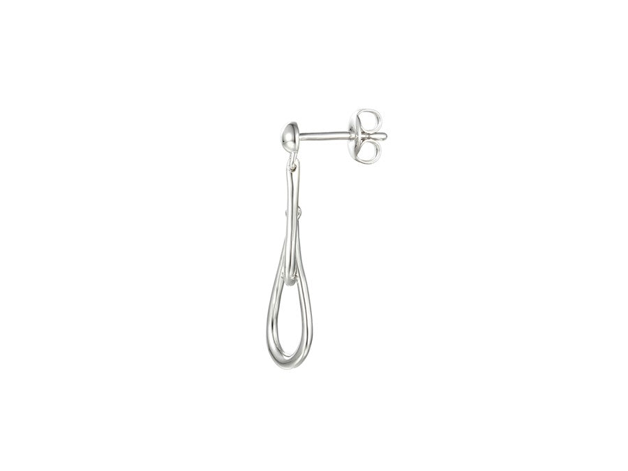 Sterling Silver Double Tear Drop Earrings