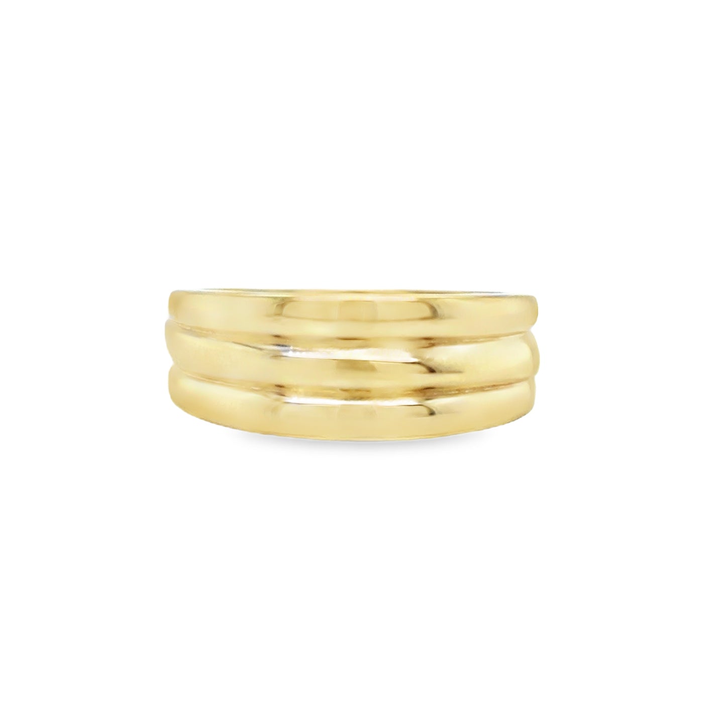 9ct Polished 3 Row Wrap Ring