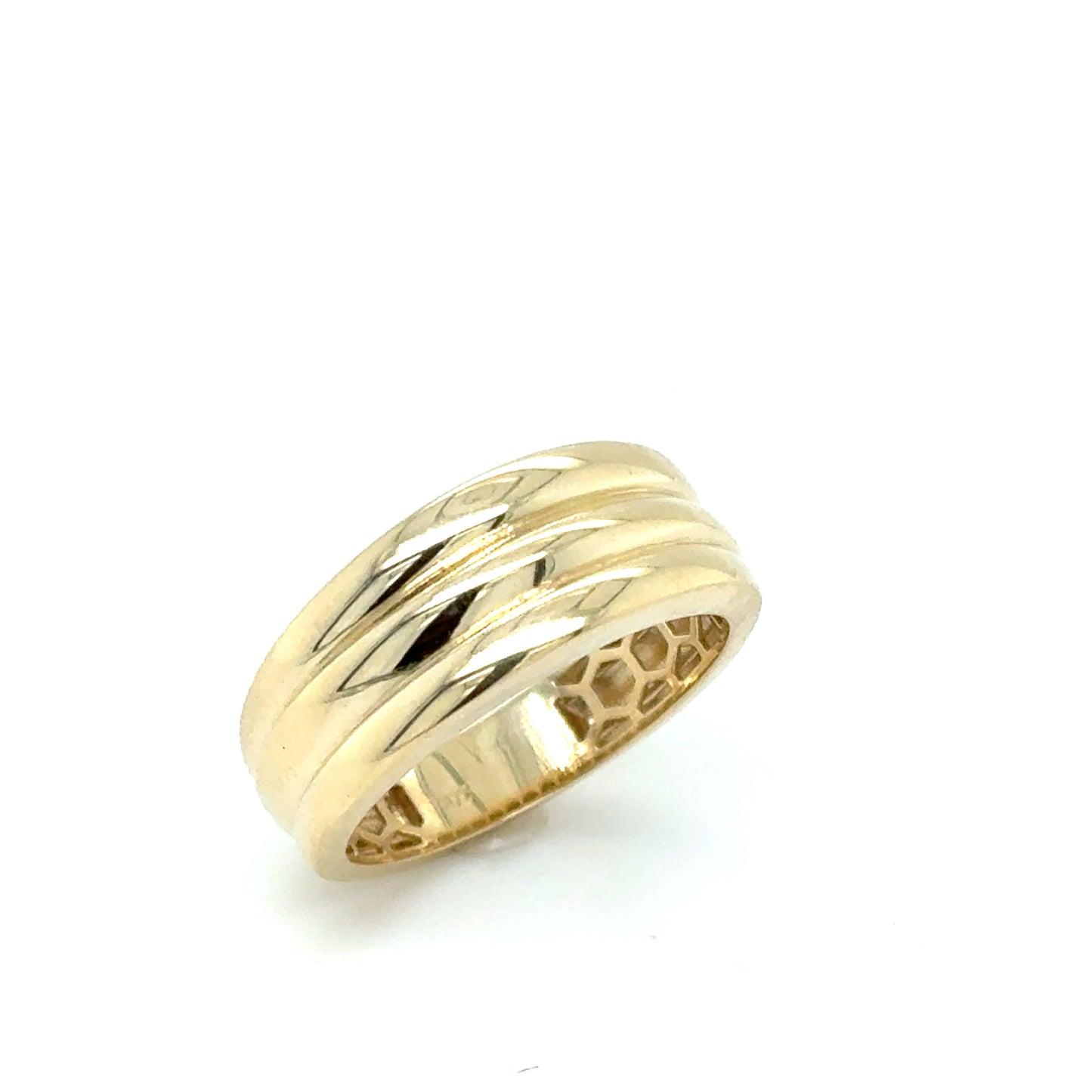 9ct Polished 3 Row Wrap Ring