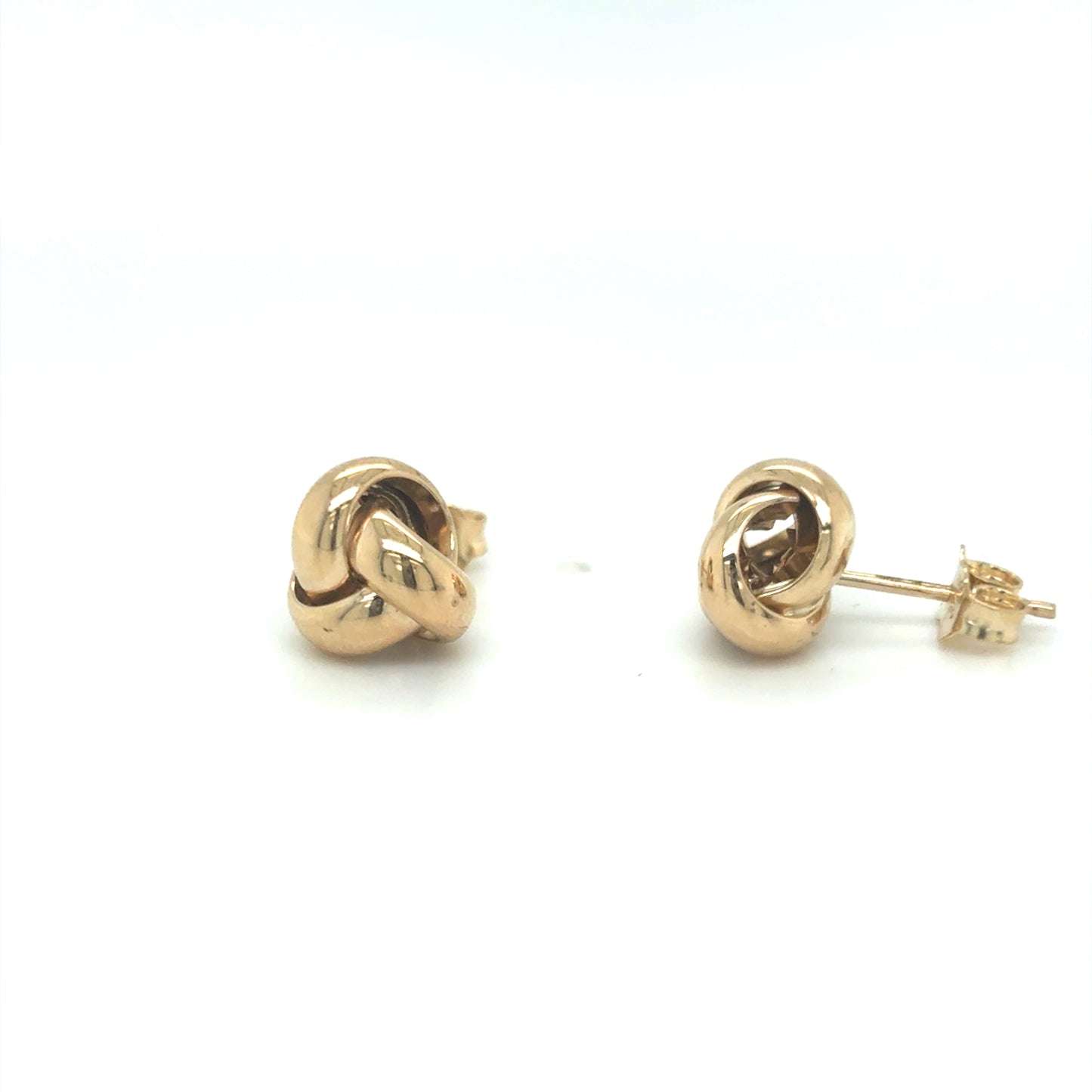 9ct Yellow Gold Knot Stud Earrings