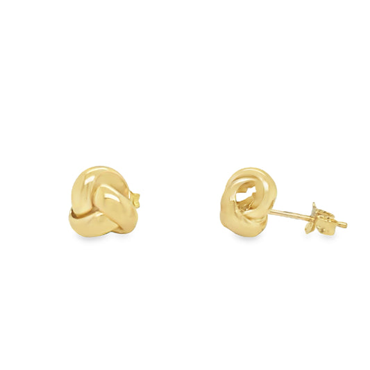 9ct Yellow Gold Knot Stud Earrings